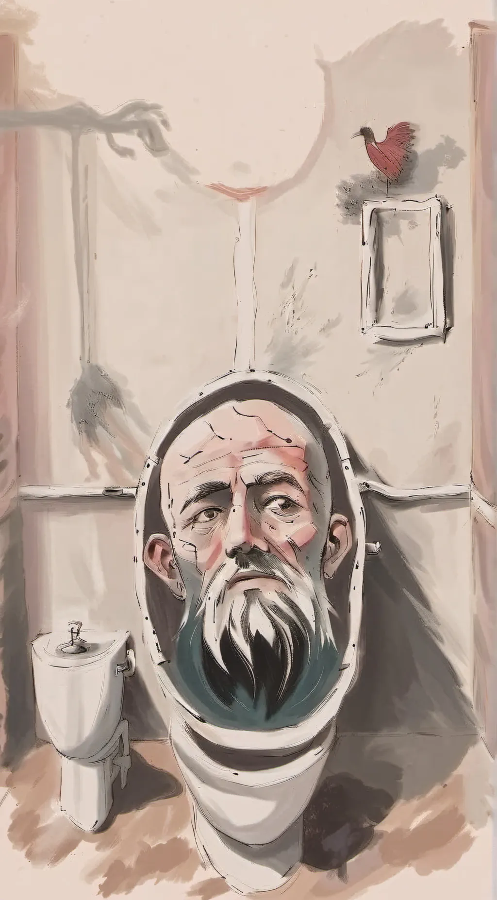 ai character: skibidi toilet background