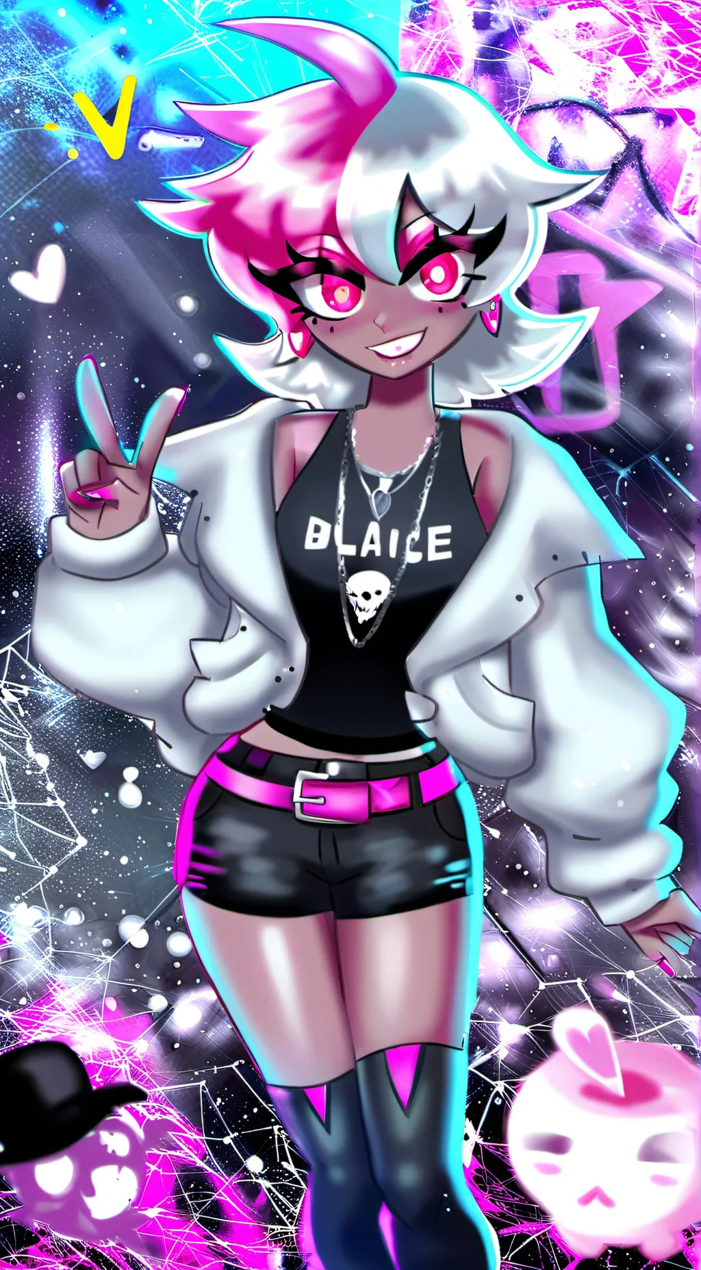 ai character: BLAICE background