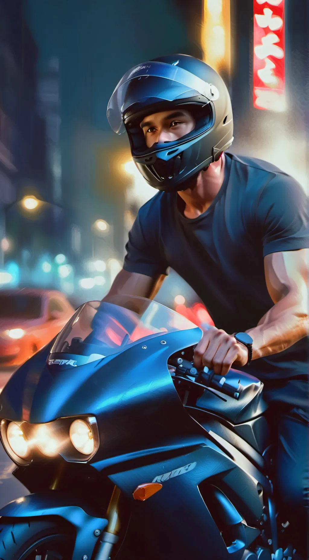 Talkie AI - Chat with biker boy(ace)