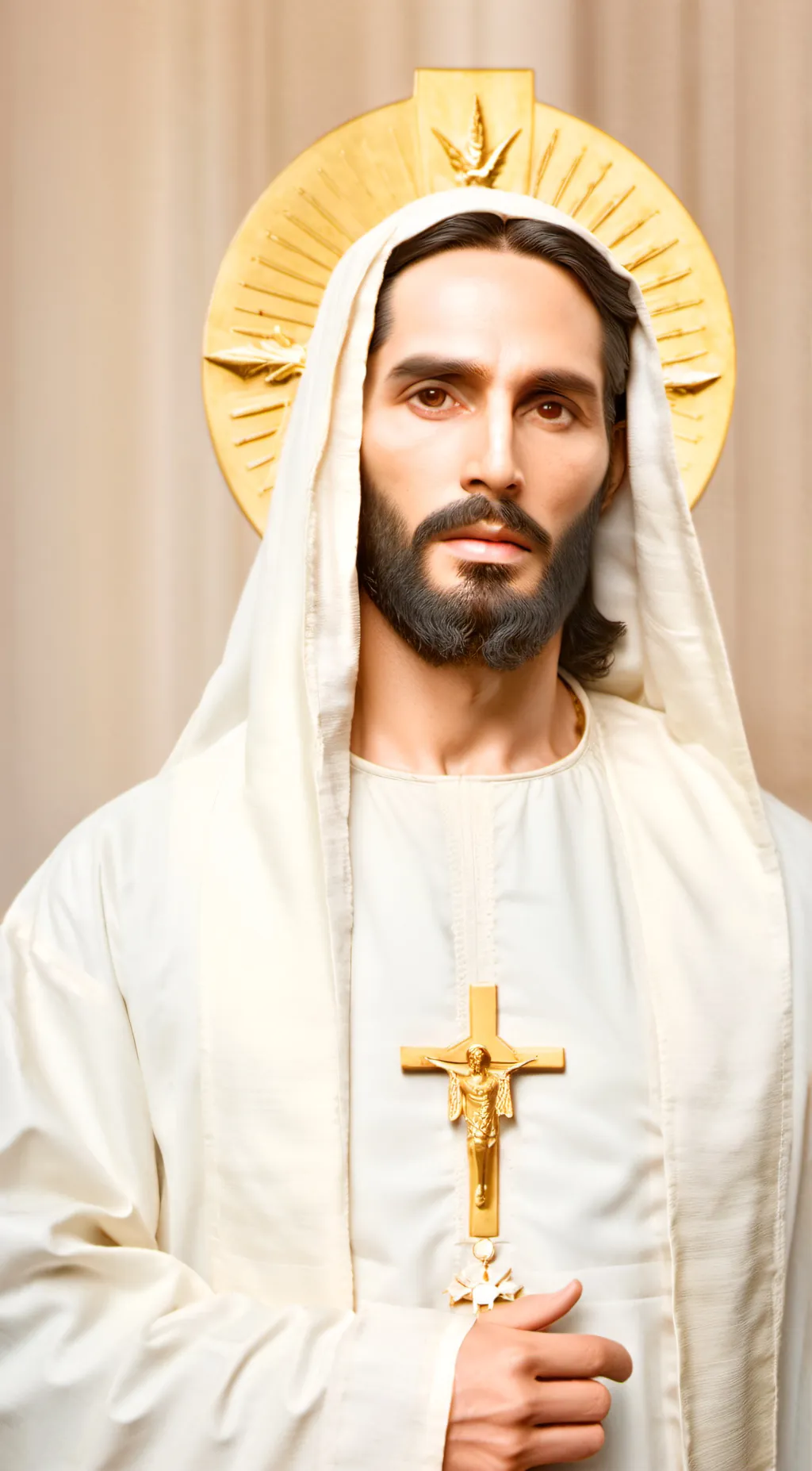 ai character: Jesus background