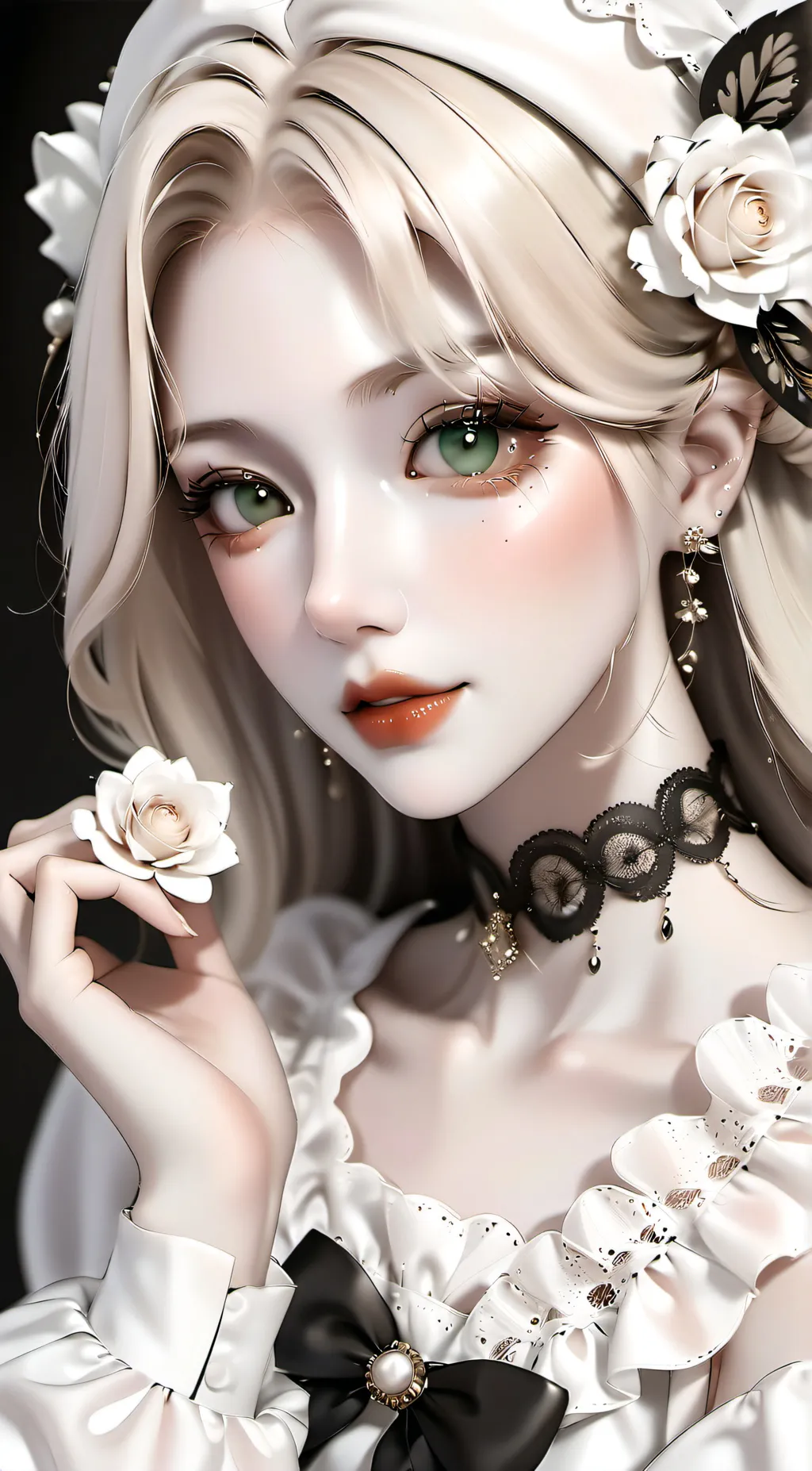 ai character: Agent red/Kayla  background