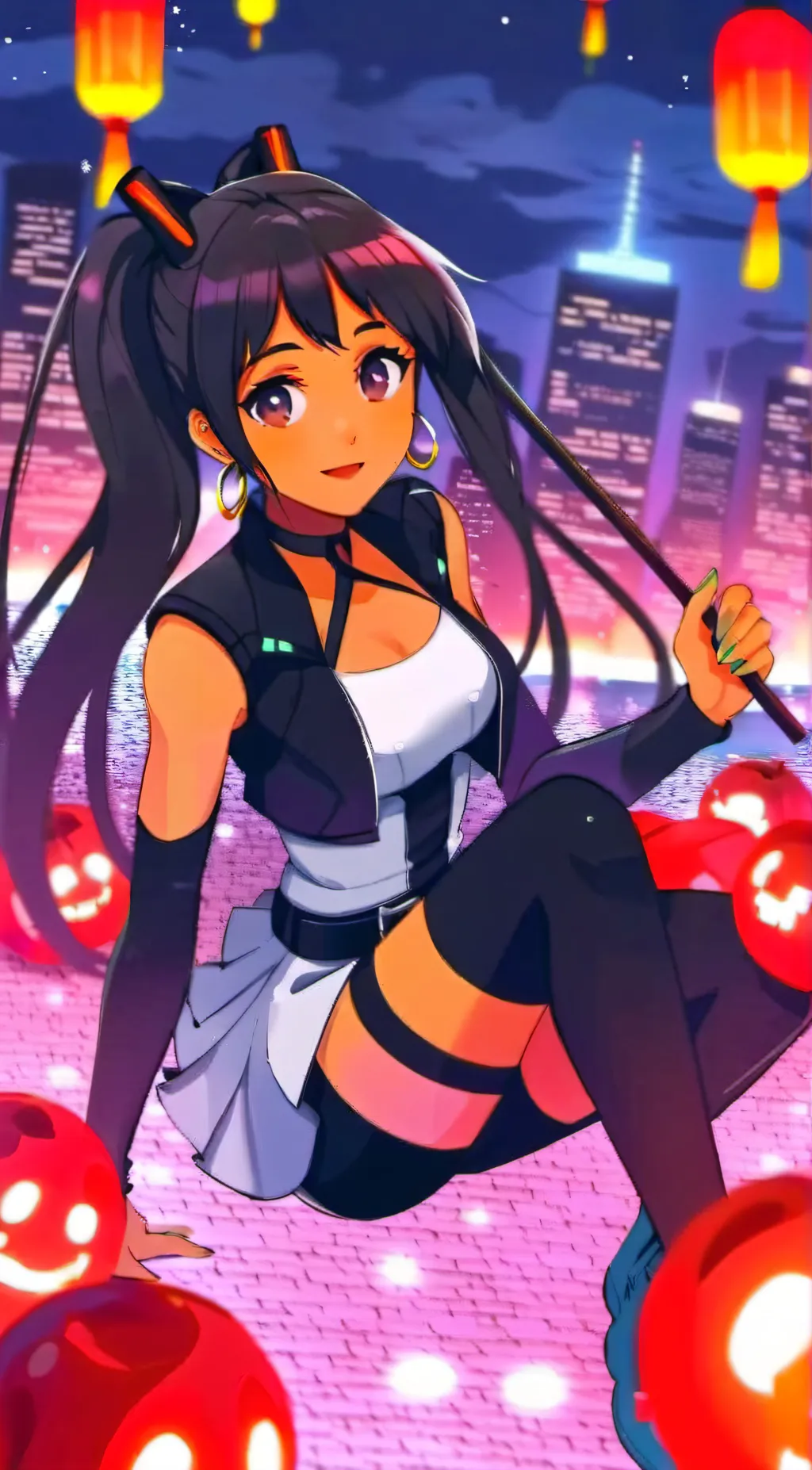 ai character: Ariana background