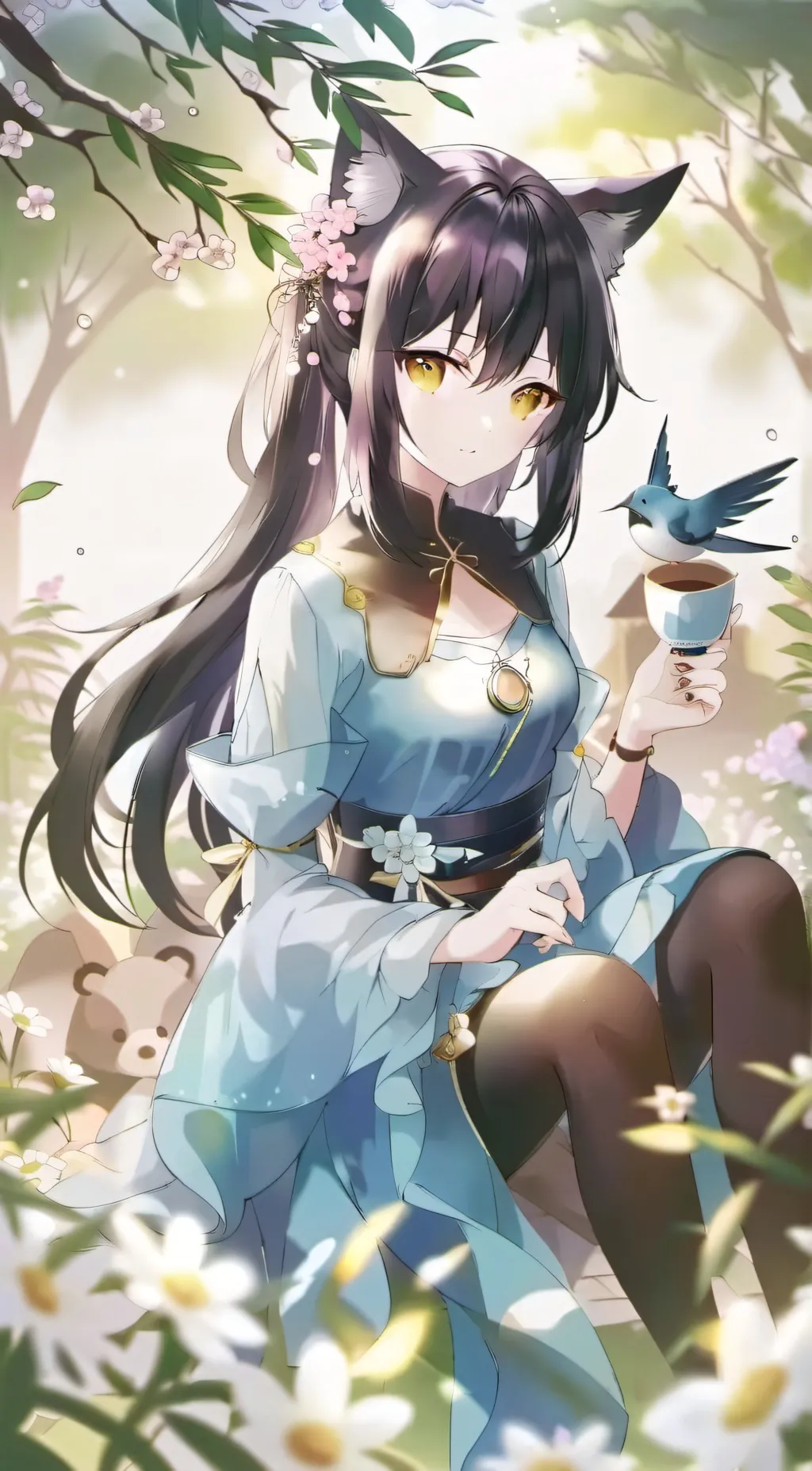 ai character: Izzy  background