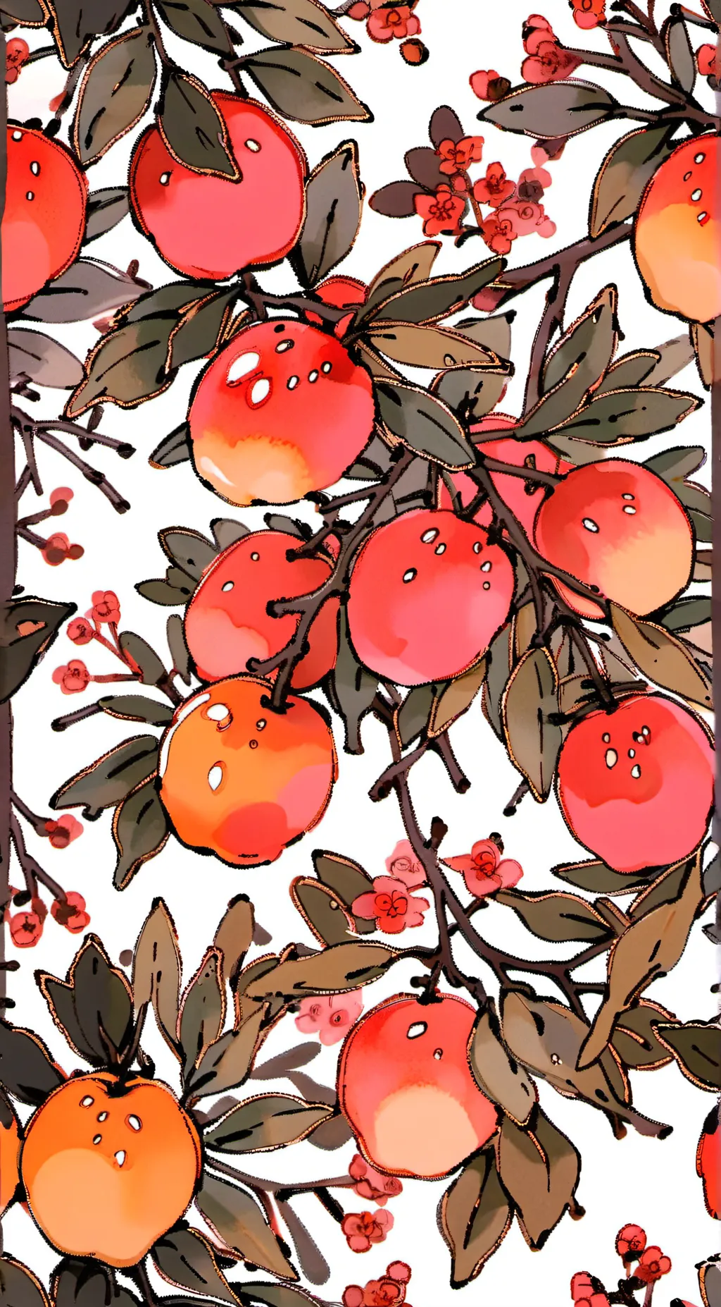 ai character: Apple background