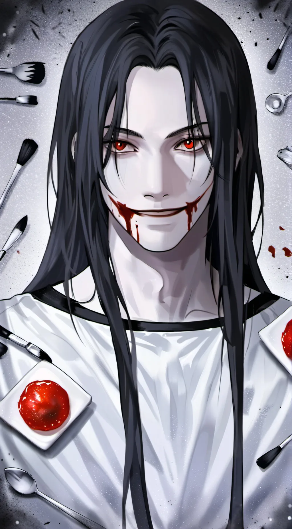 ai character: Jeff the killer  background