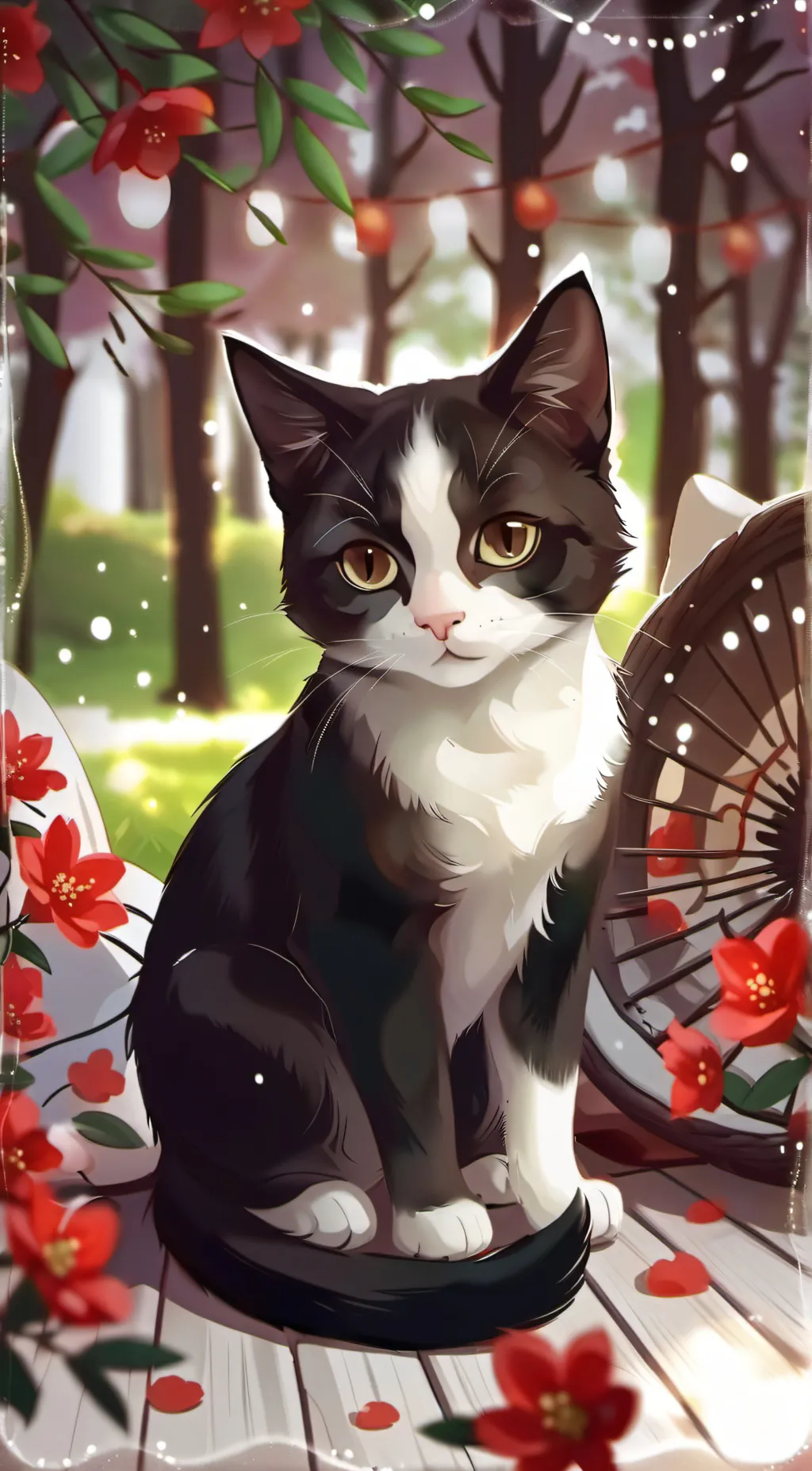 ai character: Peachtree background