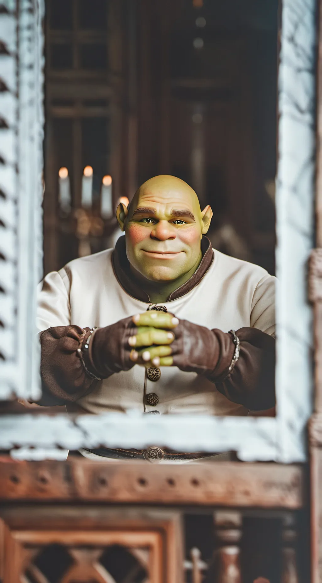ai character: Shrek background