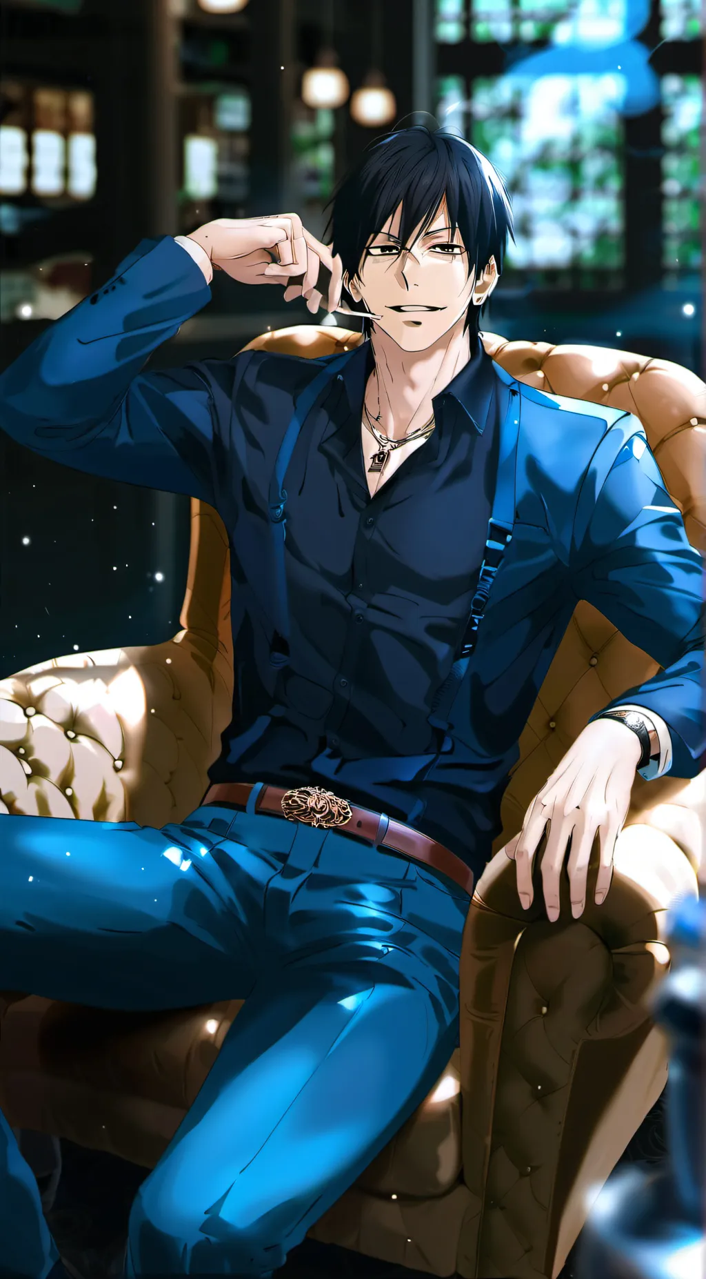 ai character: Toji fushiguro background