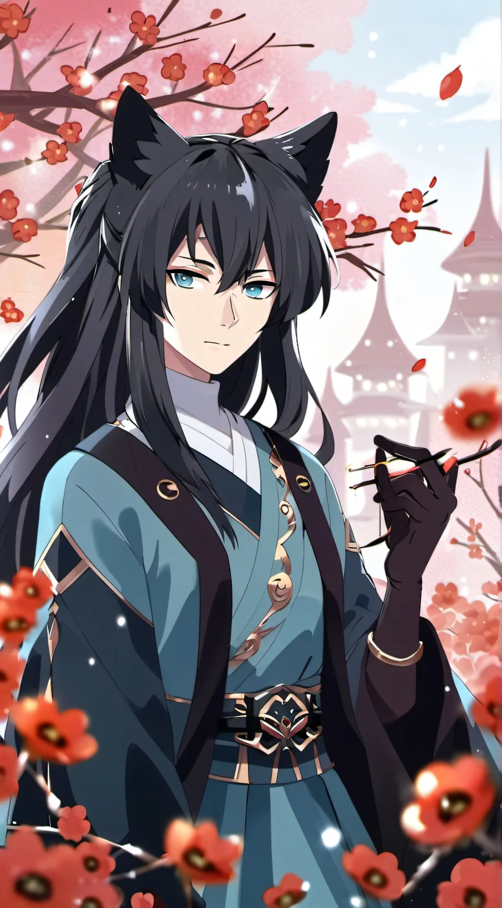 ai character: Muzan  background