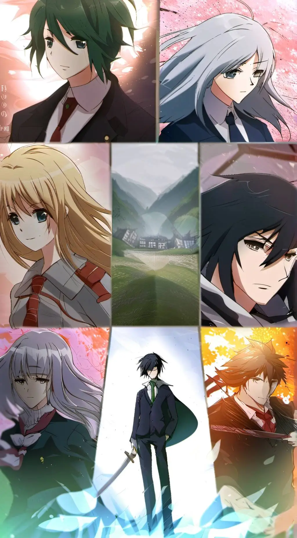 ai character: Chicks With Swords background