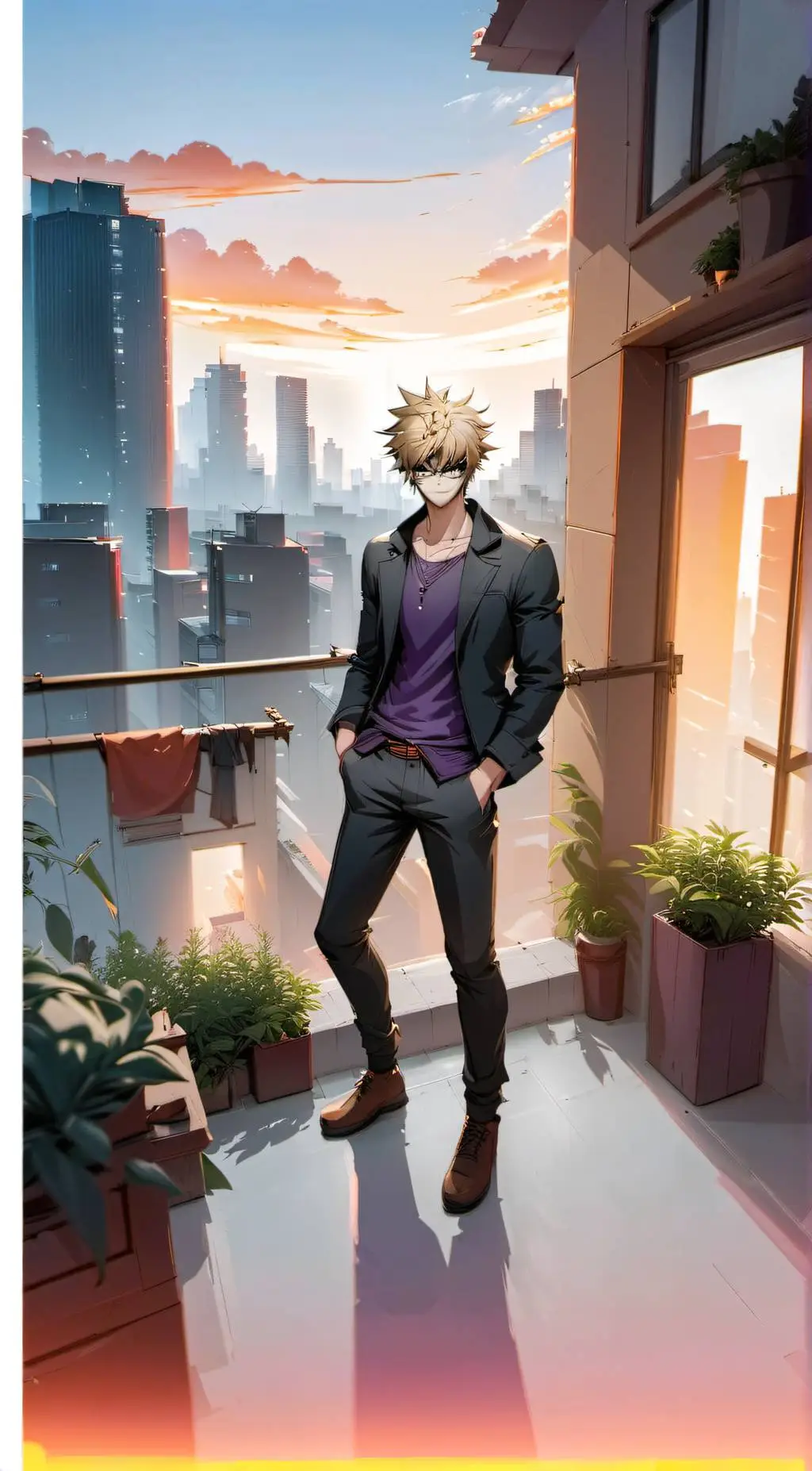 ai character: bakugo background