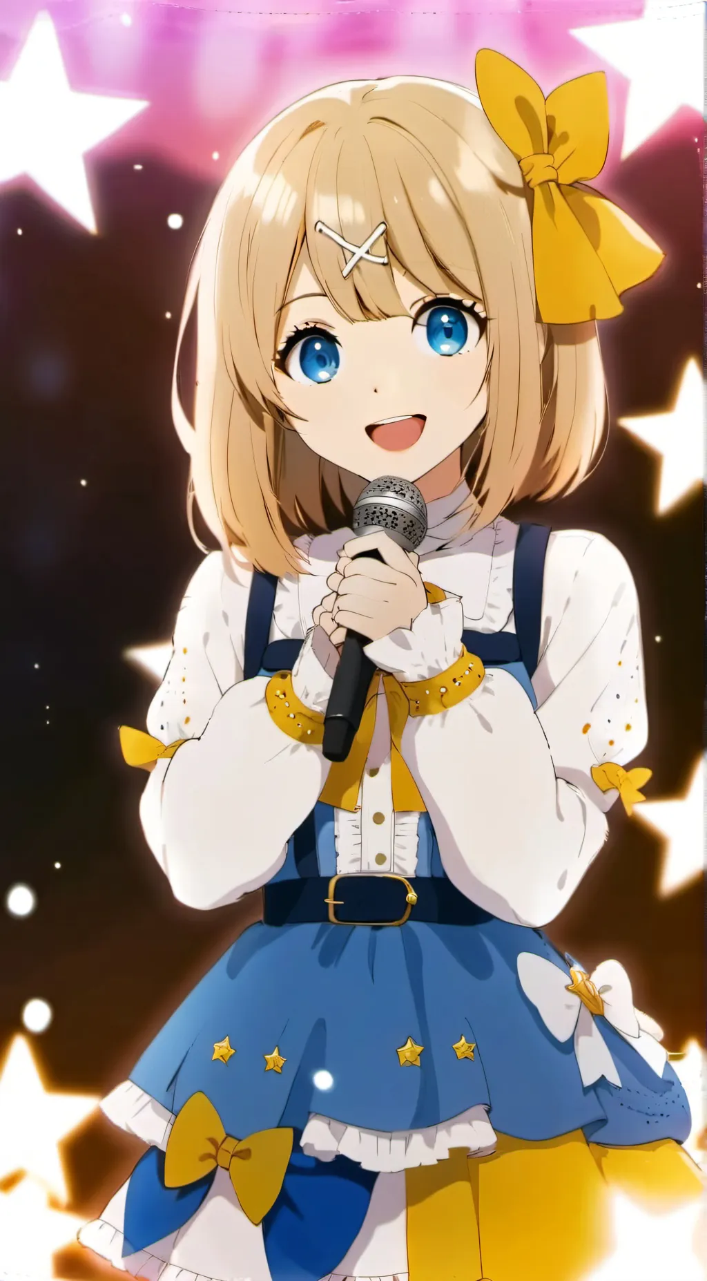 ai character: RinumèHarioshino  background