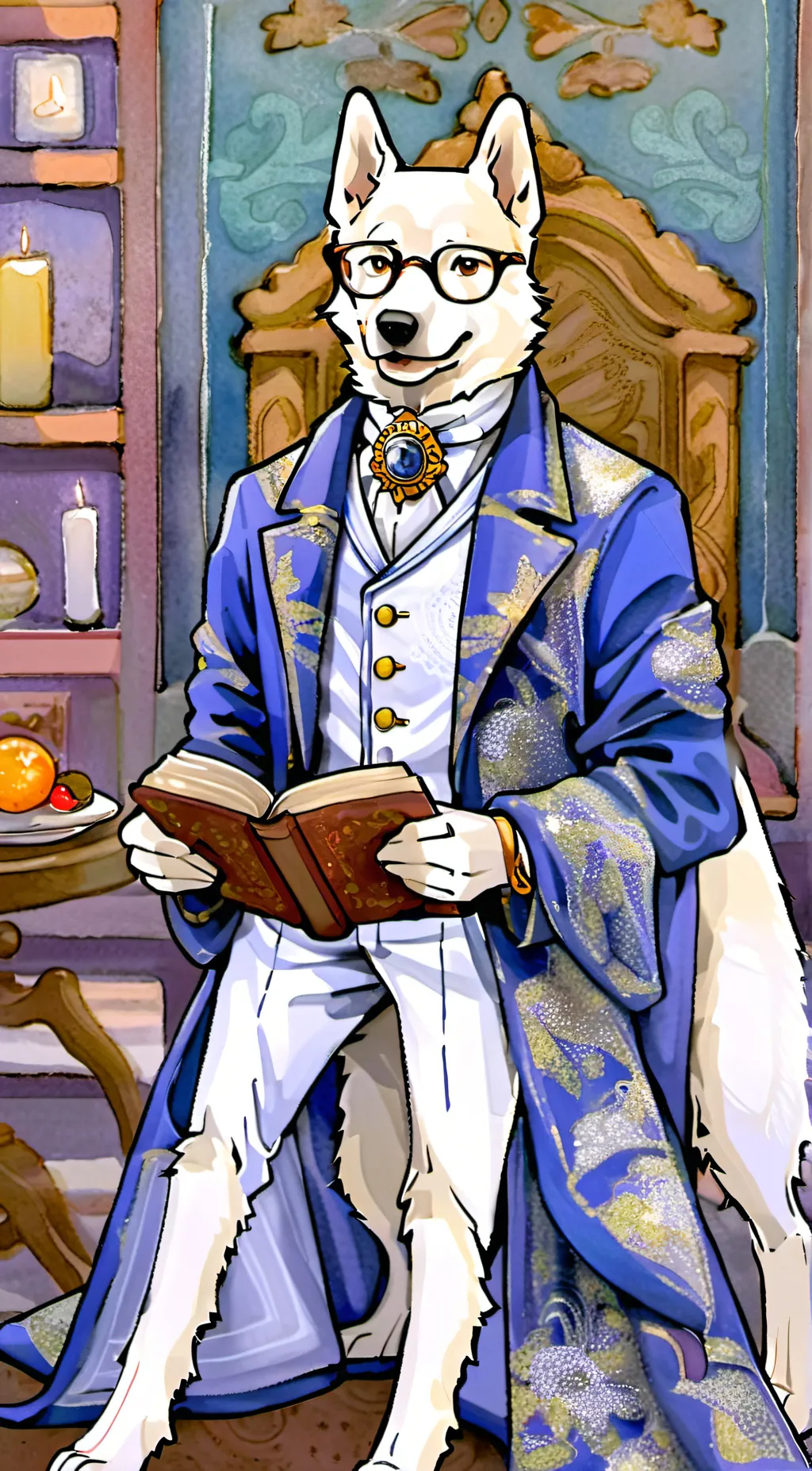 ai character: |•raindrop•| background