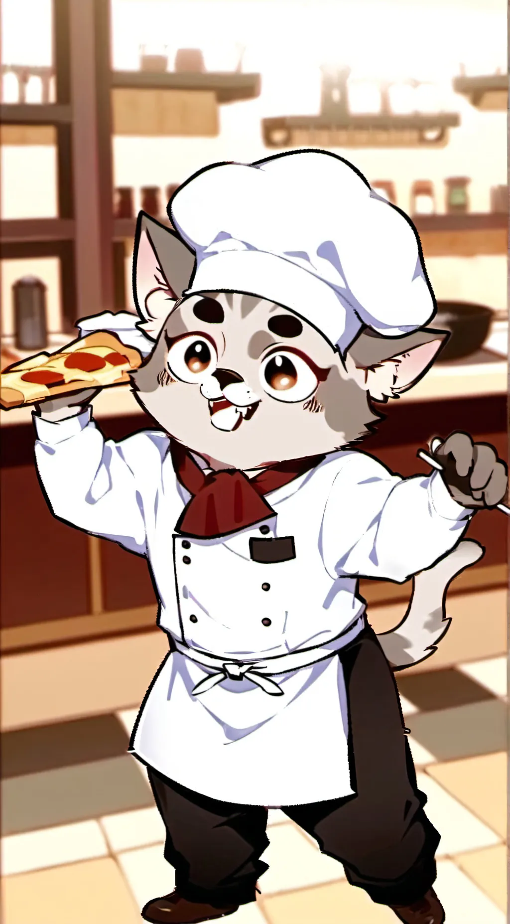 ai character: CatPeppinoSpaghett background