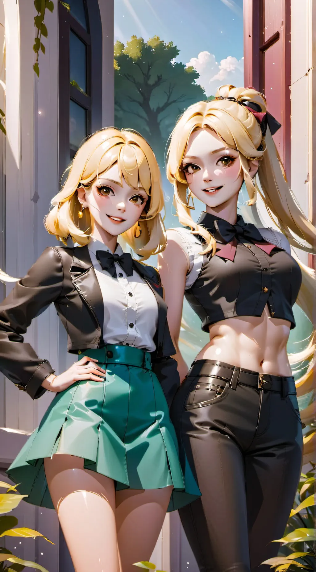 ai character: Skyla & Charlie background