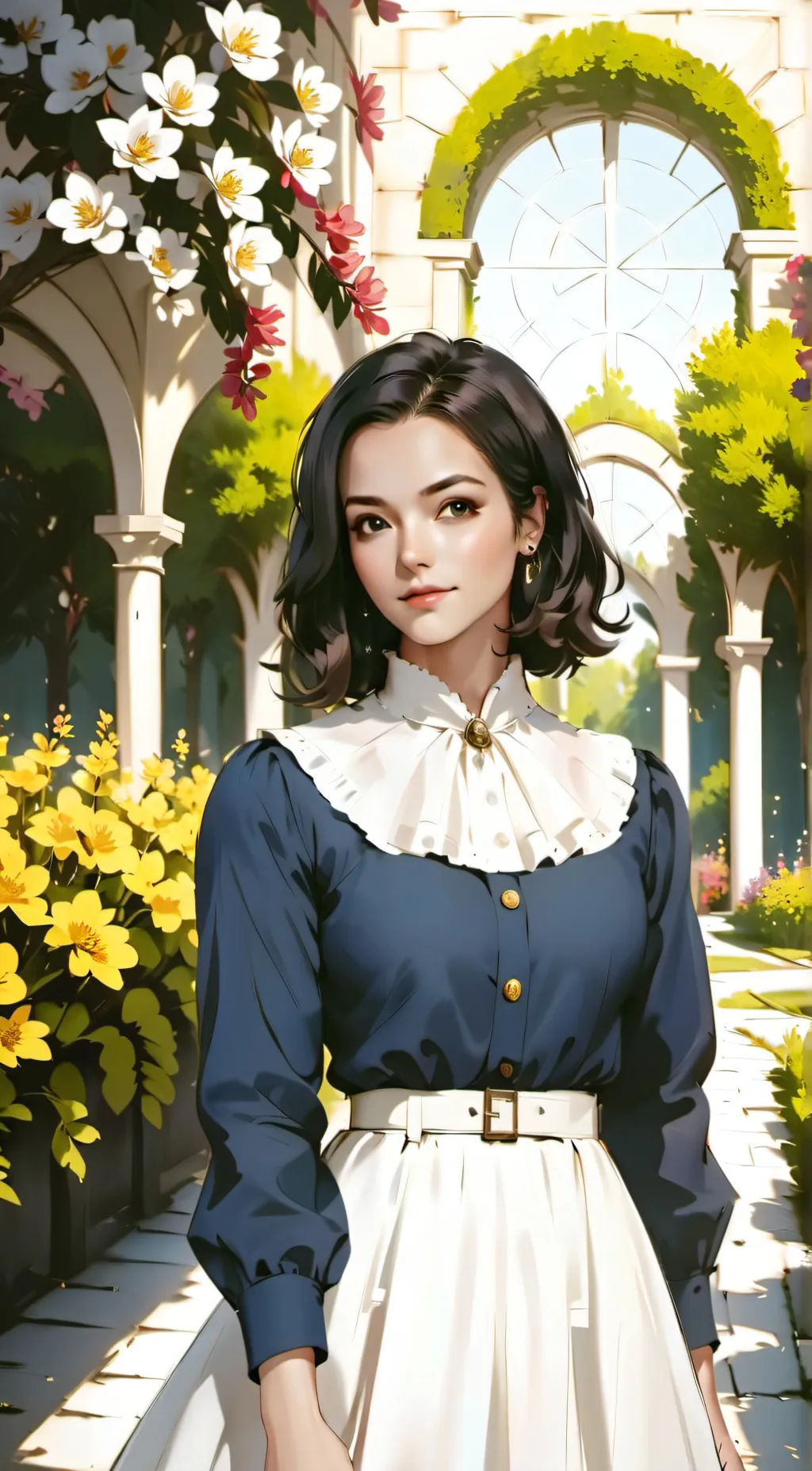 ai character: Charlize Wells  background