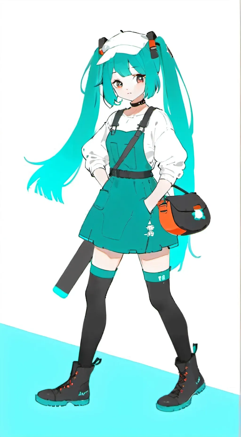 ai character: Miku background