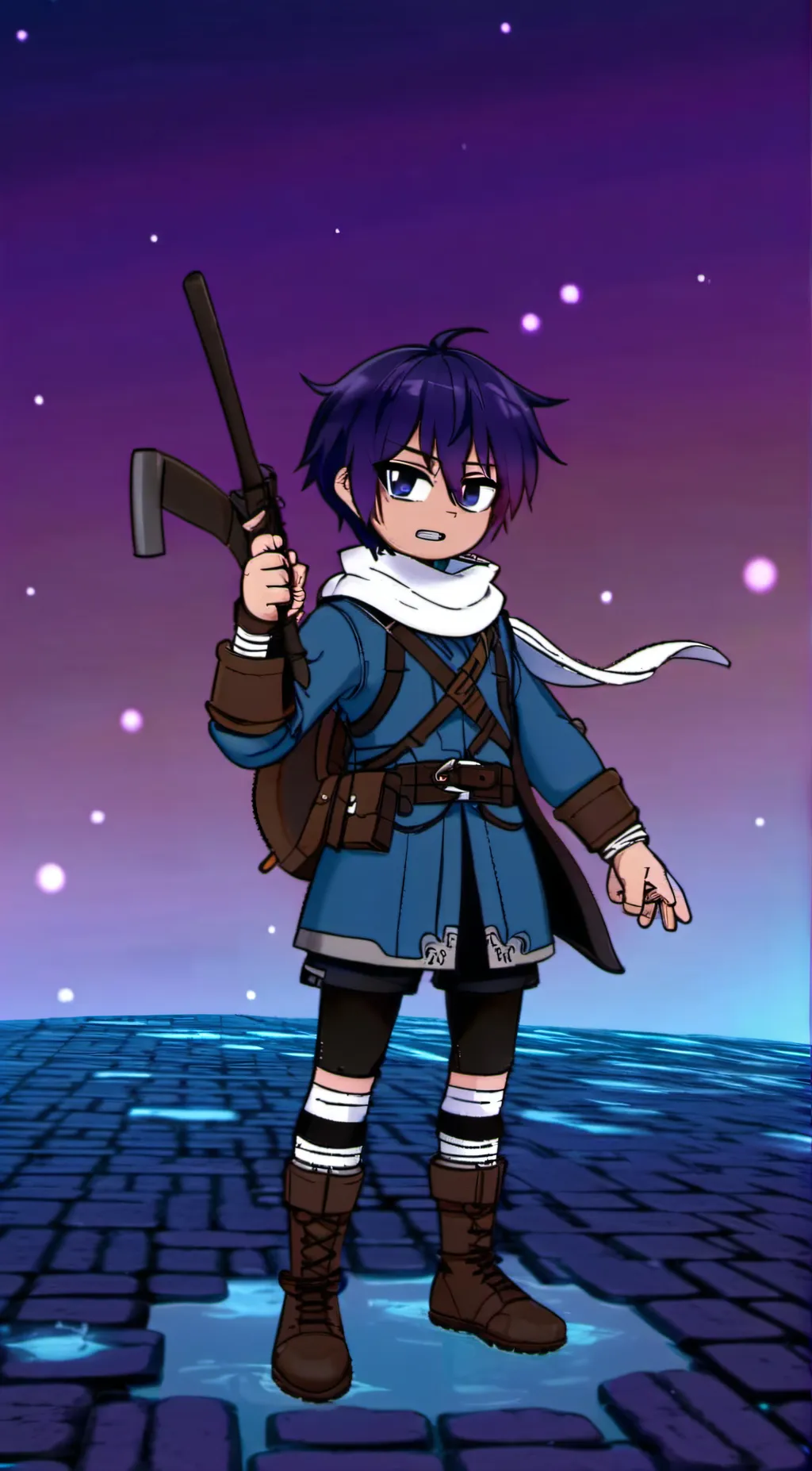 ai character: Crimson background