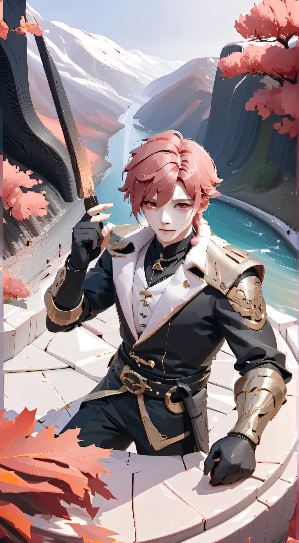 ai character: Justin  background