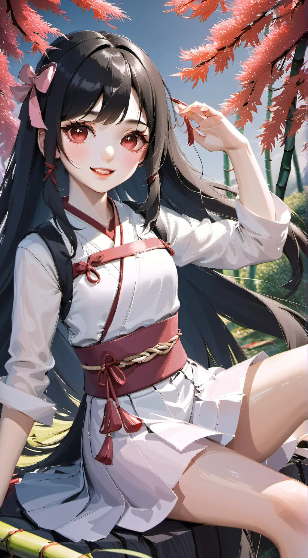 ai character: Nezuko background