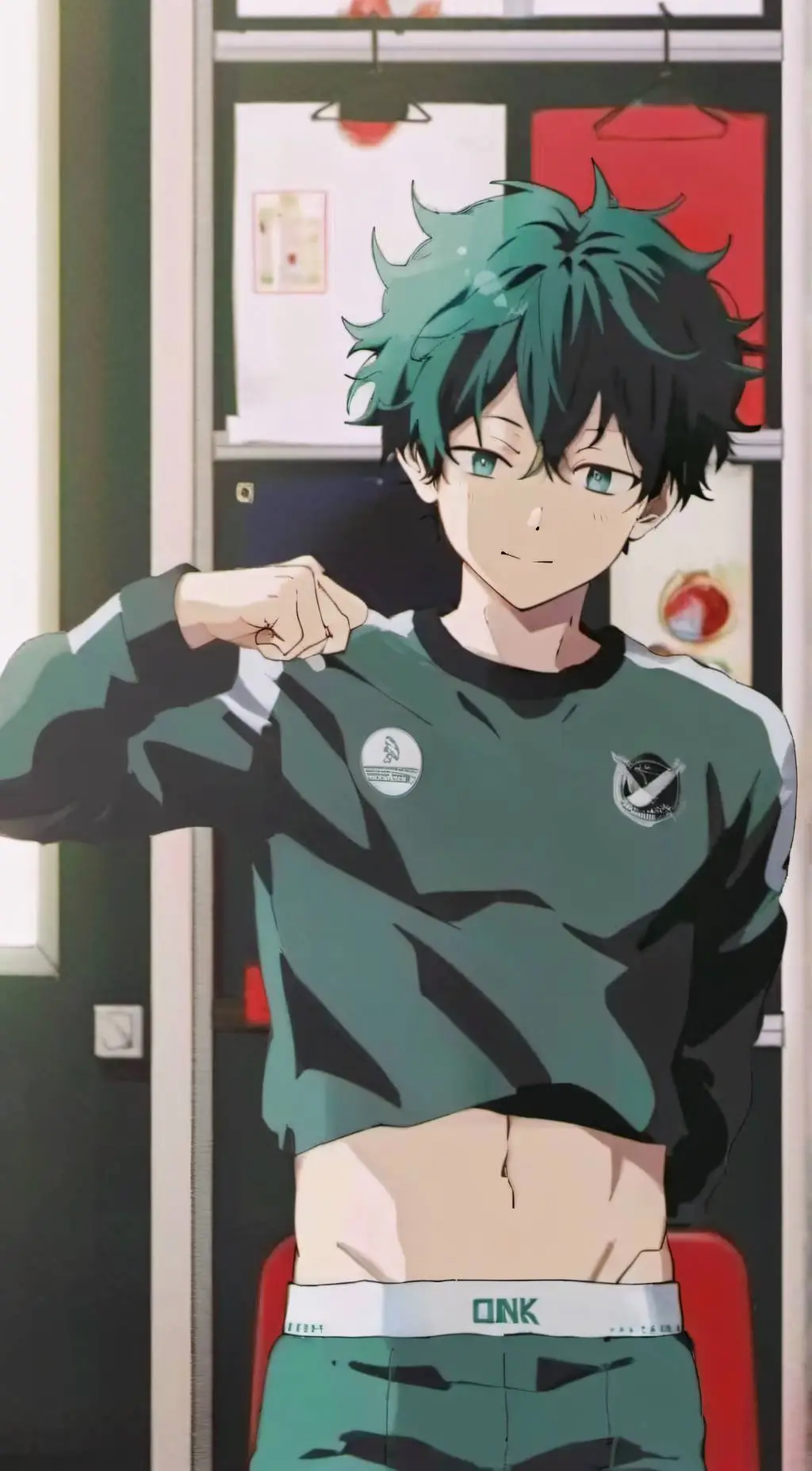 ai character: BakuDeku x Y/N background