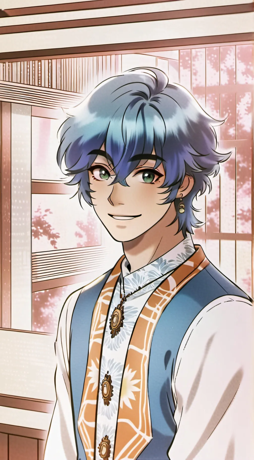 ai character: Luka caffiet background