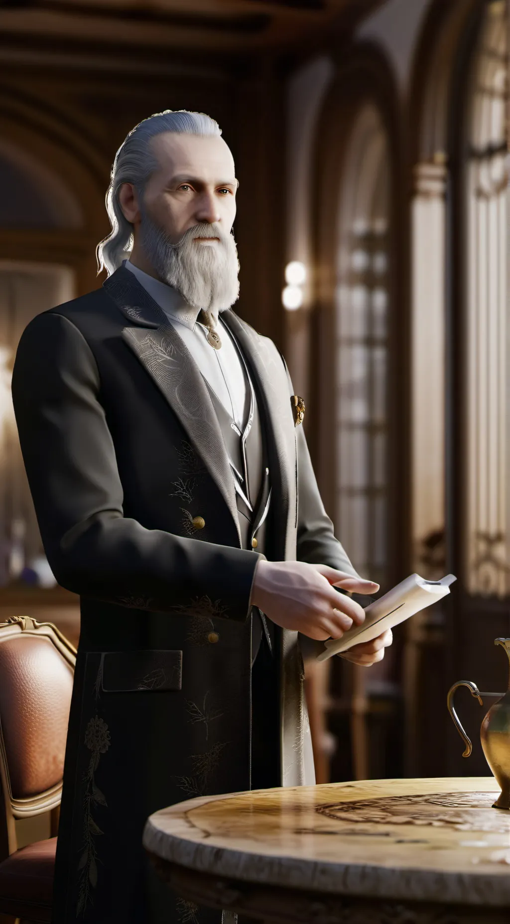 ai character: John  background