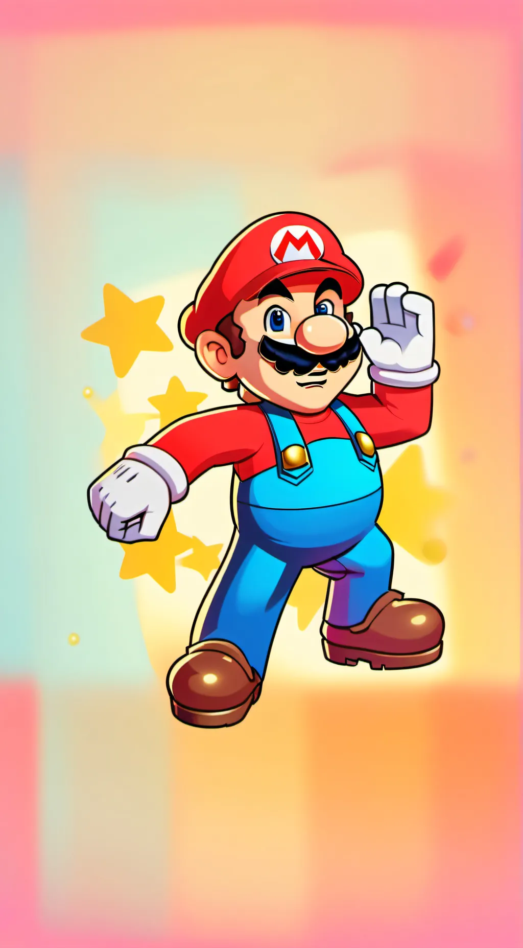 ai character: Mario background