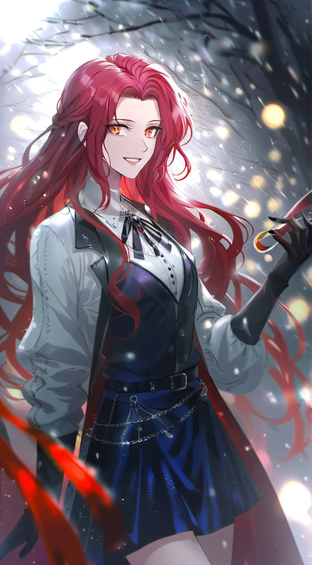 ai character: Ashley  background