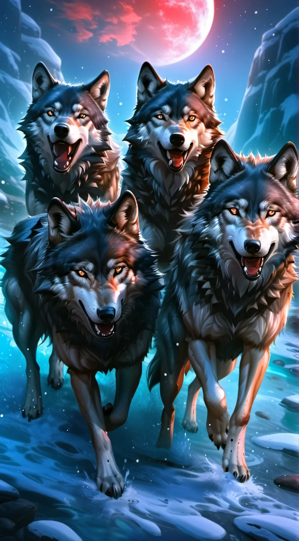 ai character: Wolf pack background