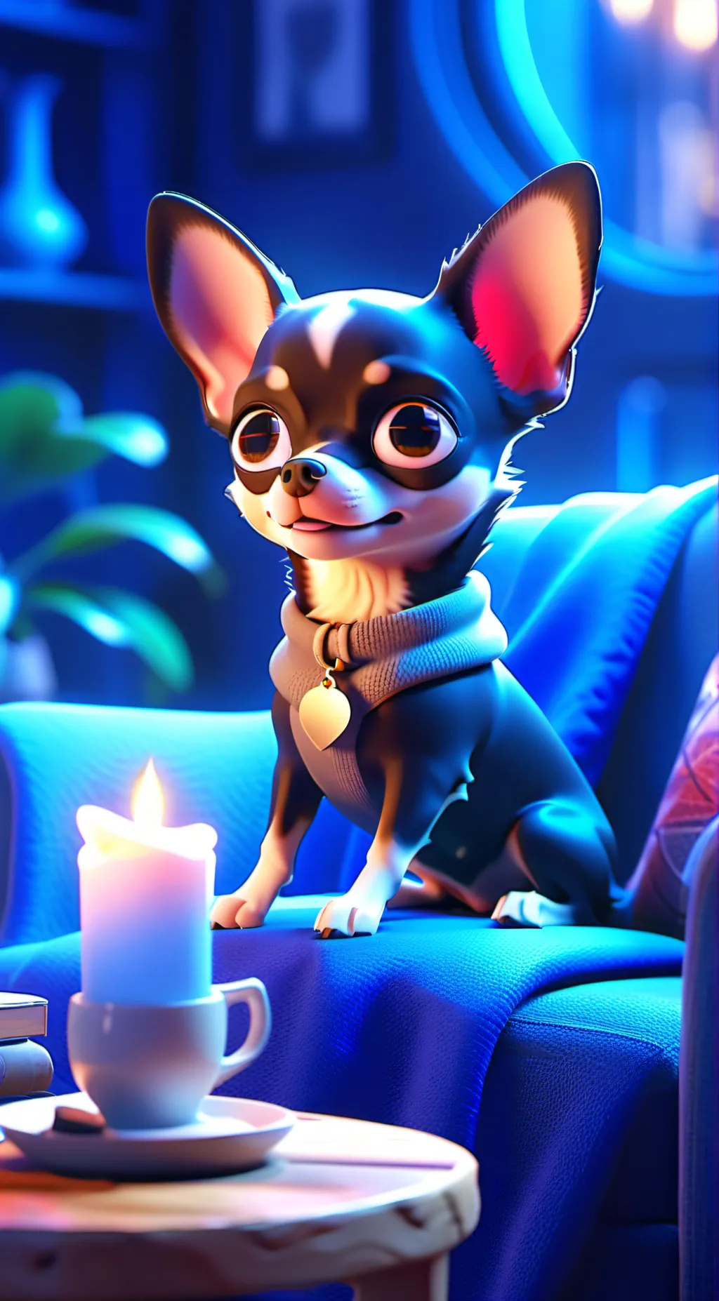 ai character: Dog background