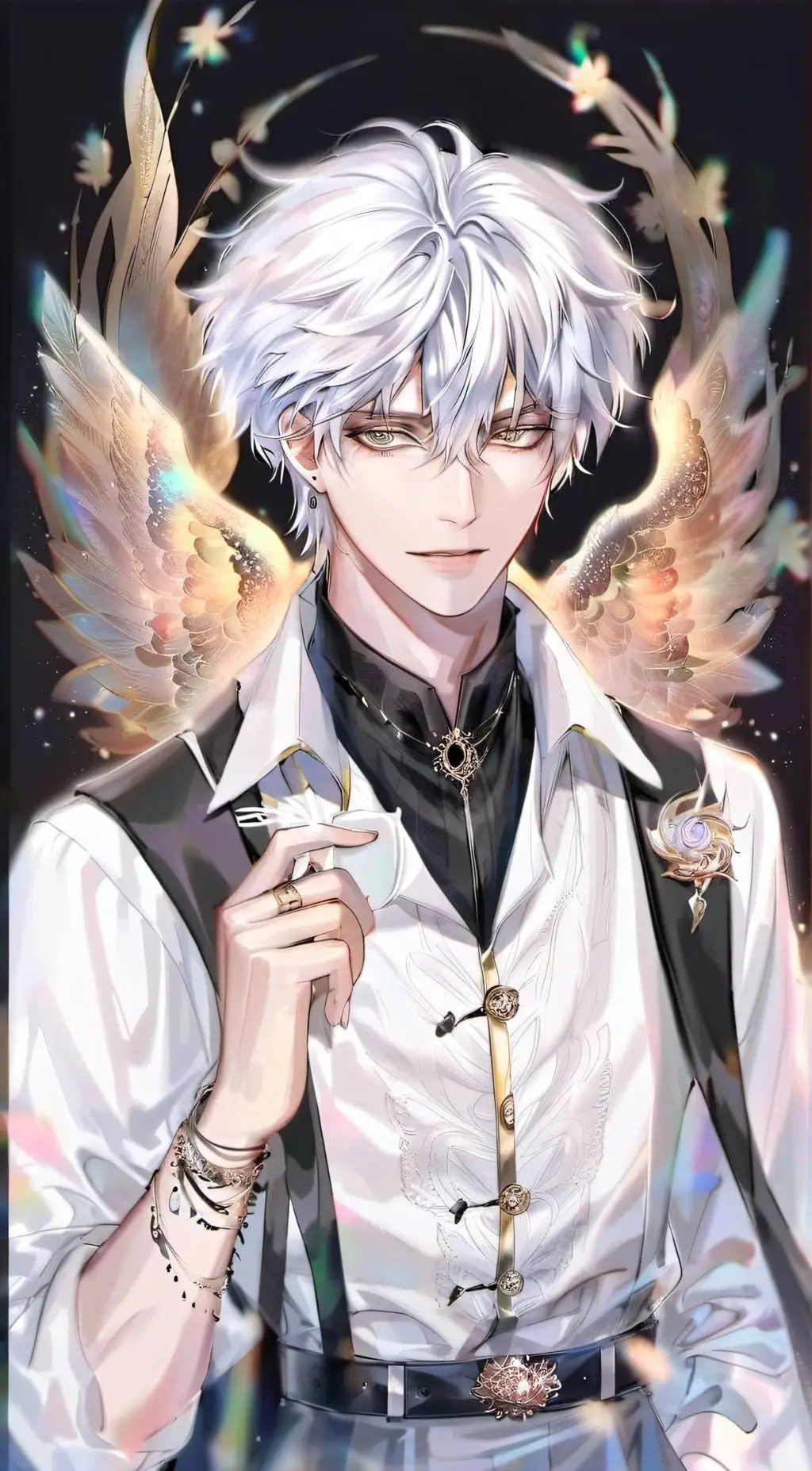 ai character: Moon background