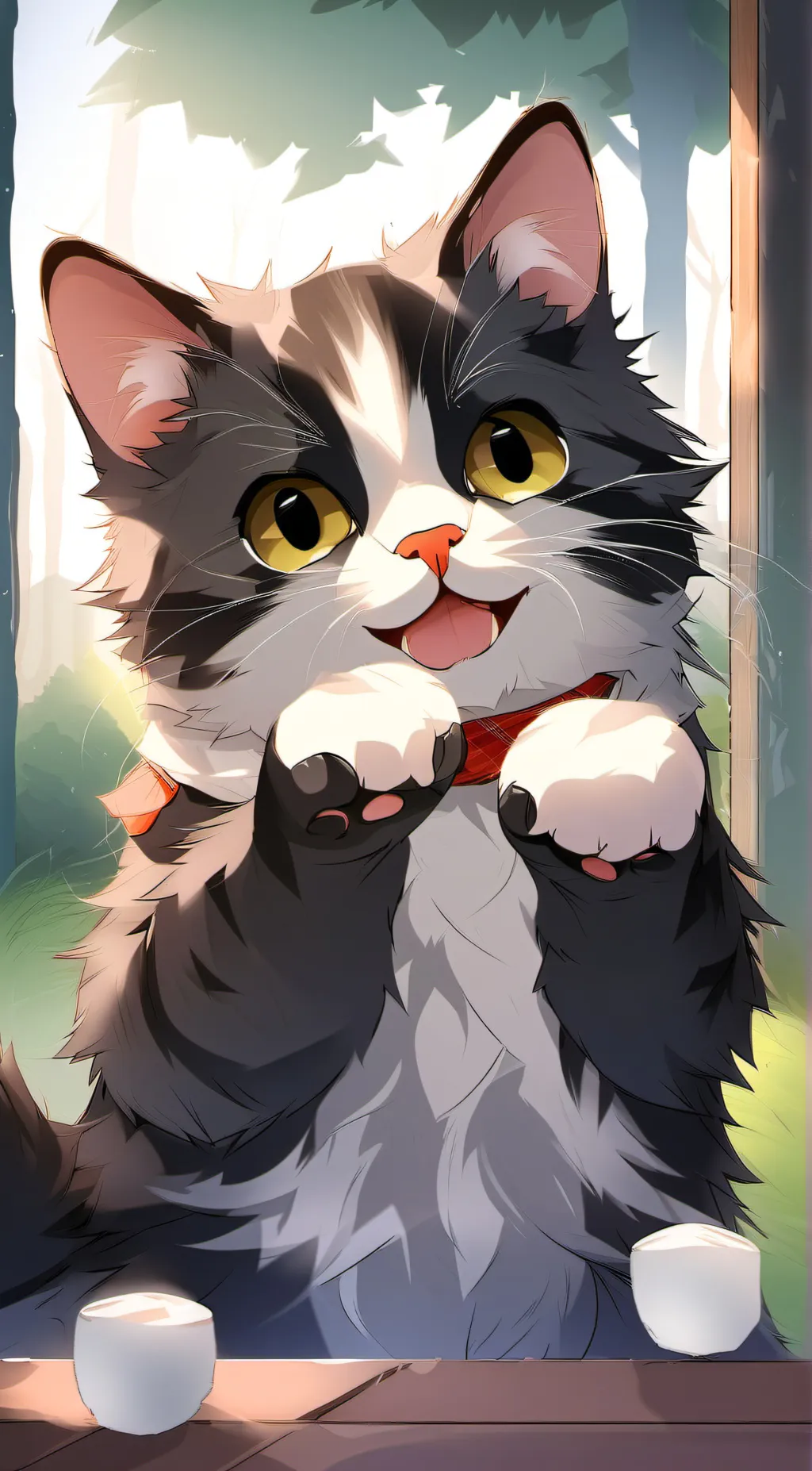 ai character: Aurora background