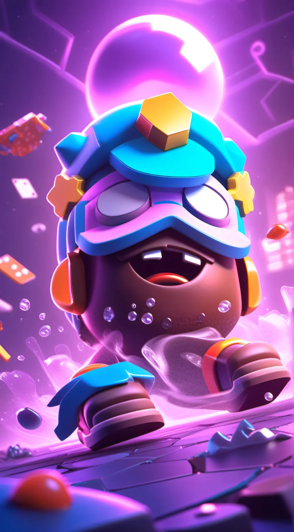 ai character: Little peanut man background