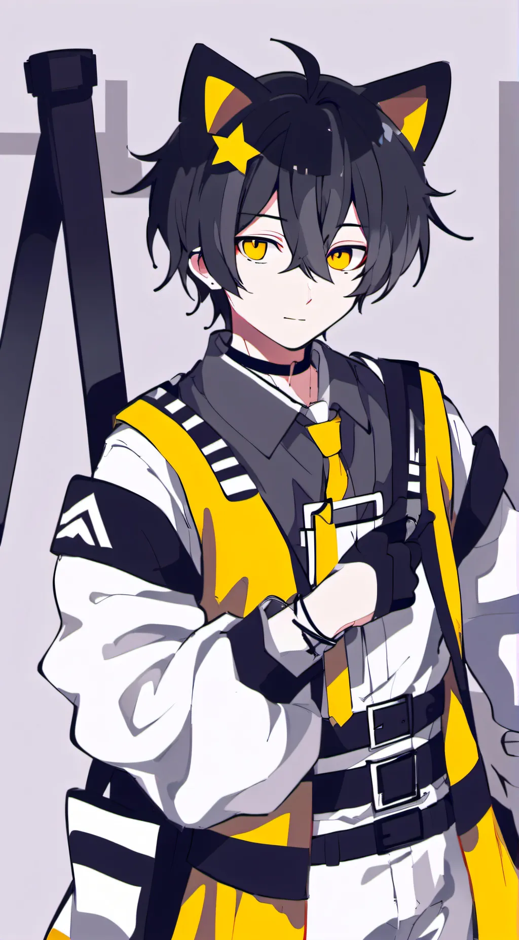 ai character: frowning critters background