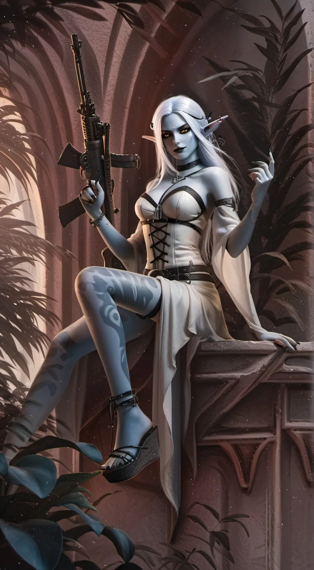 ai character: Erufu Joryokuju background