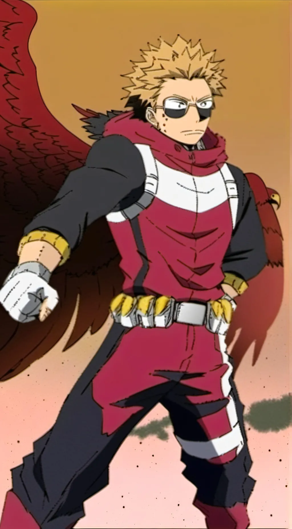 ai character: Pro hero's... background