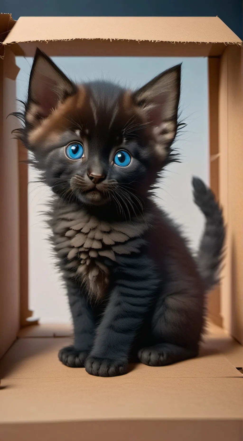 ai character: little kitten background