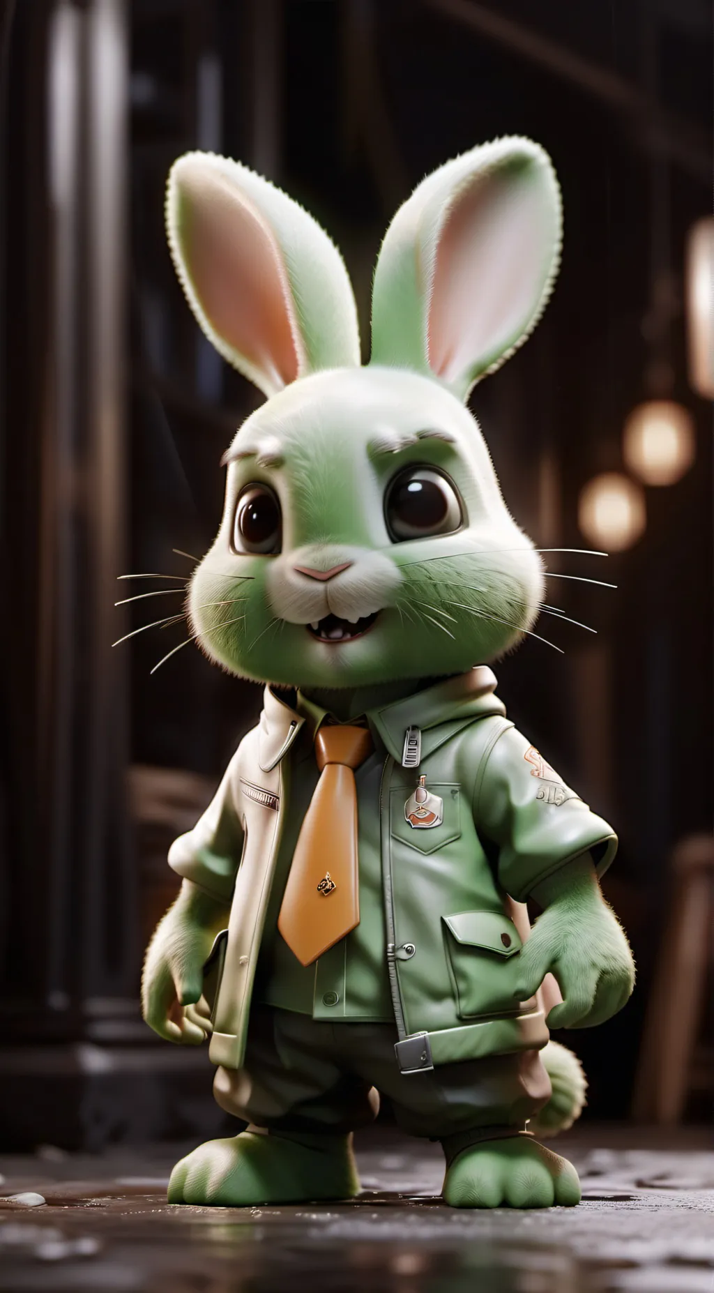 ai character: hoppy hop scotch background