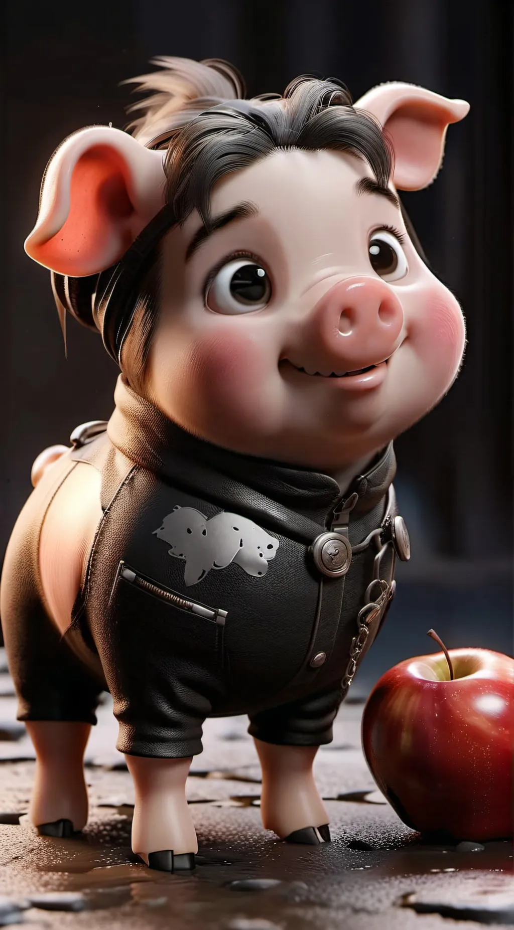 ai character: picky piggy background