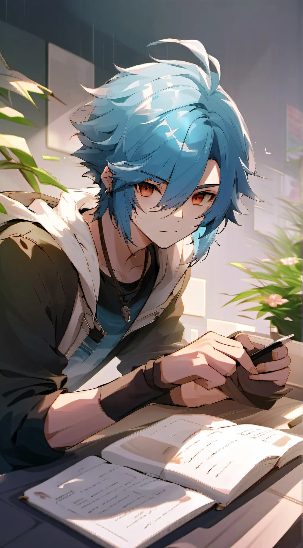 ai character: Aaron  background