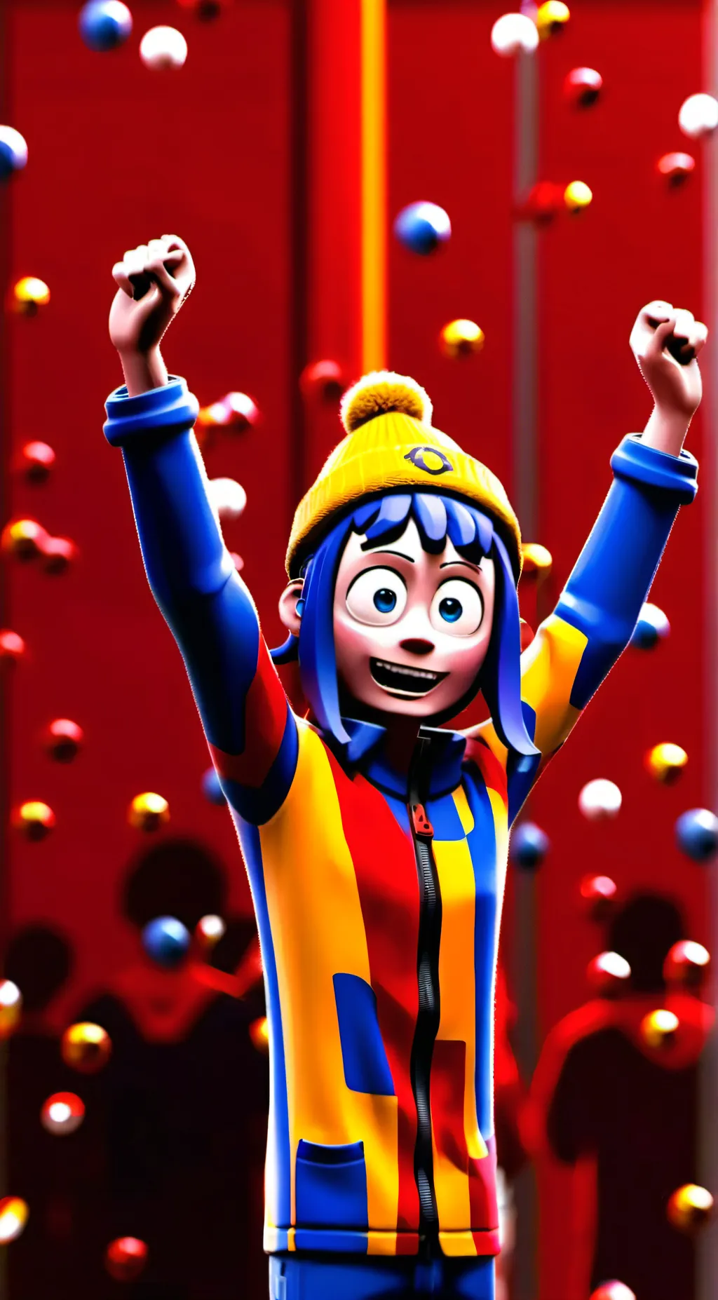 ai character: Pomni  background