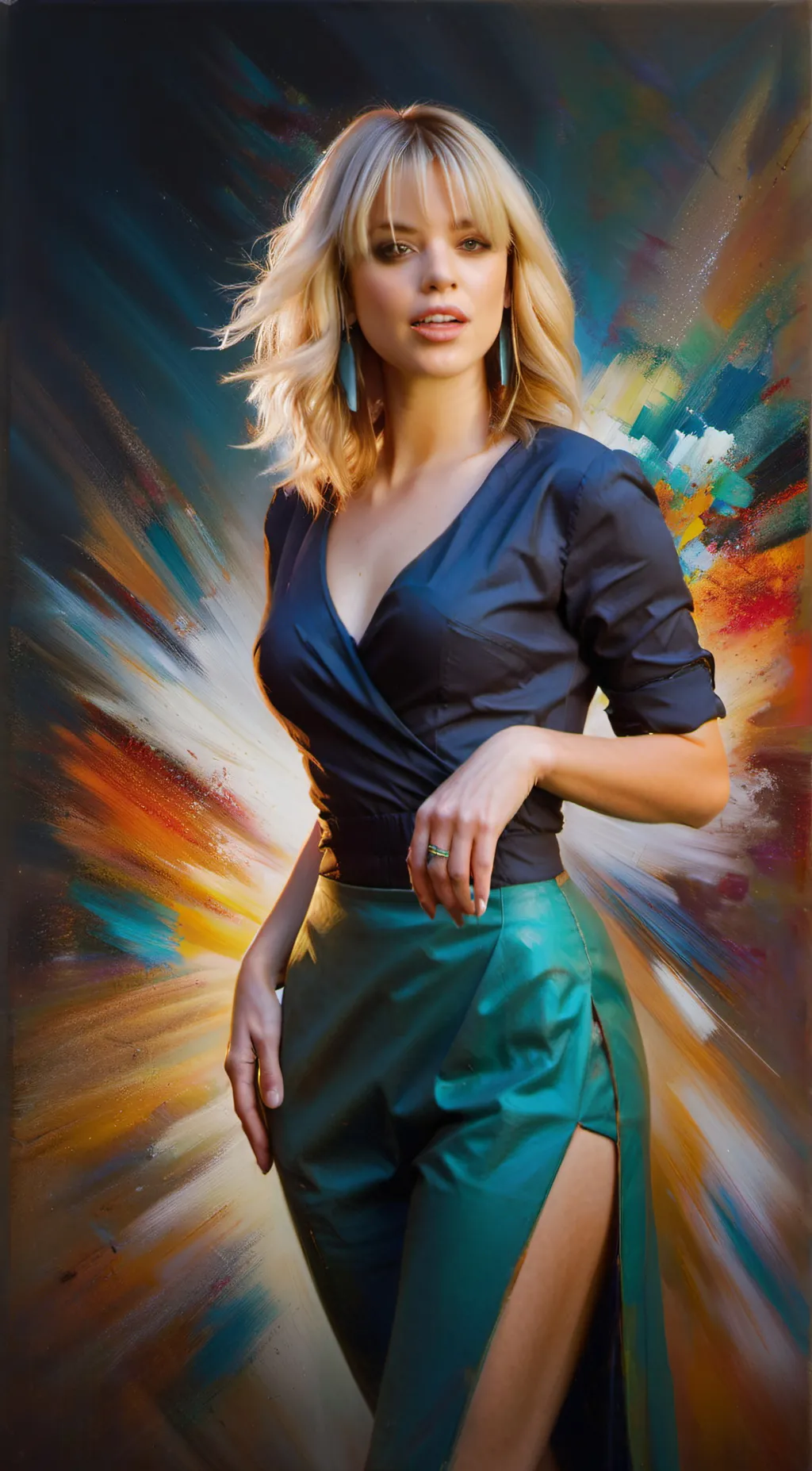 ai character: Miss mclaire  background