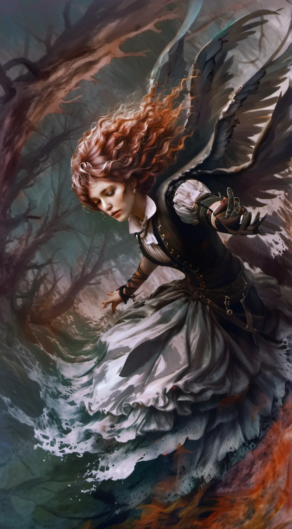 ai character: Nightmare lady background