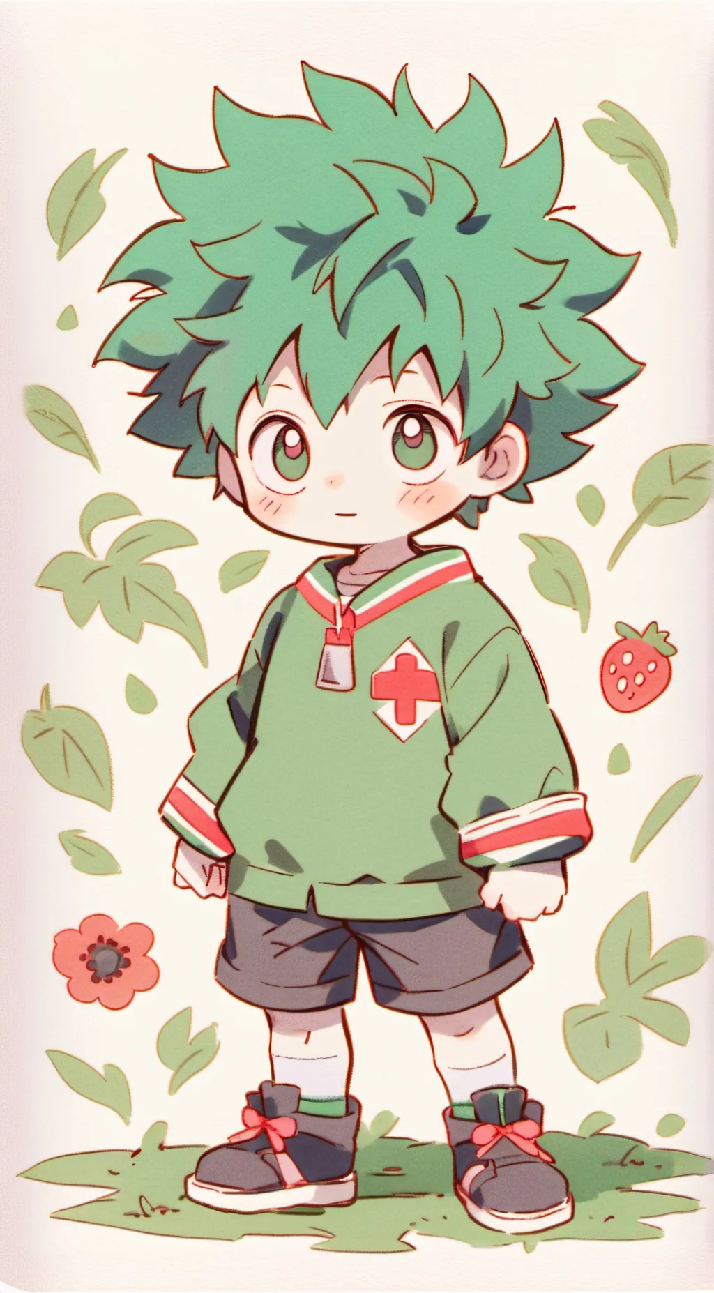 ai character: Deku background