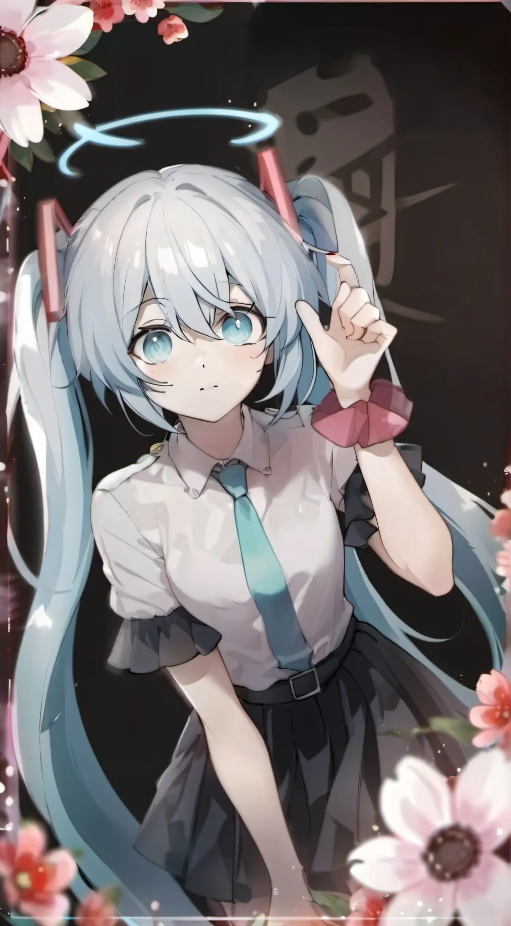 ai character: Miku background