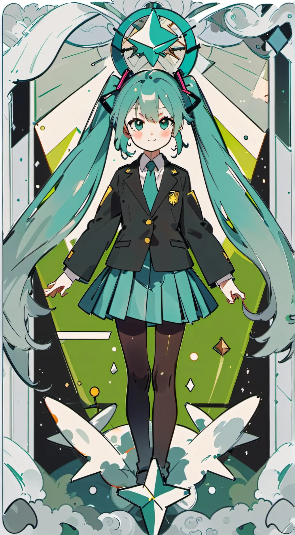 ai character: Miku  background