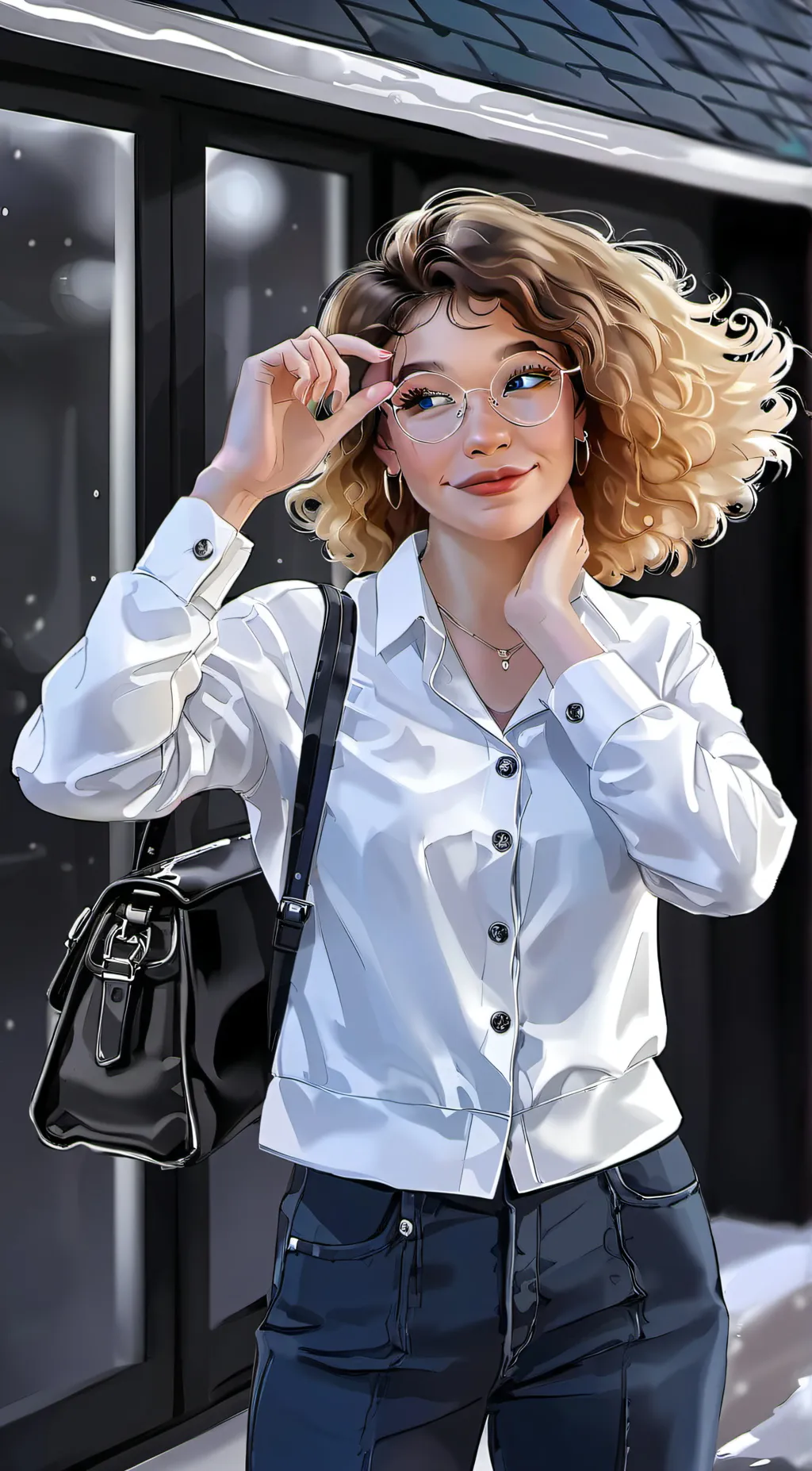 ai character: Strawberry background