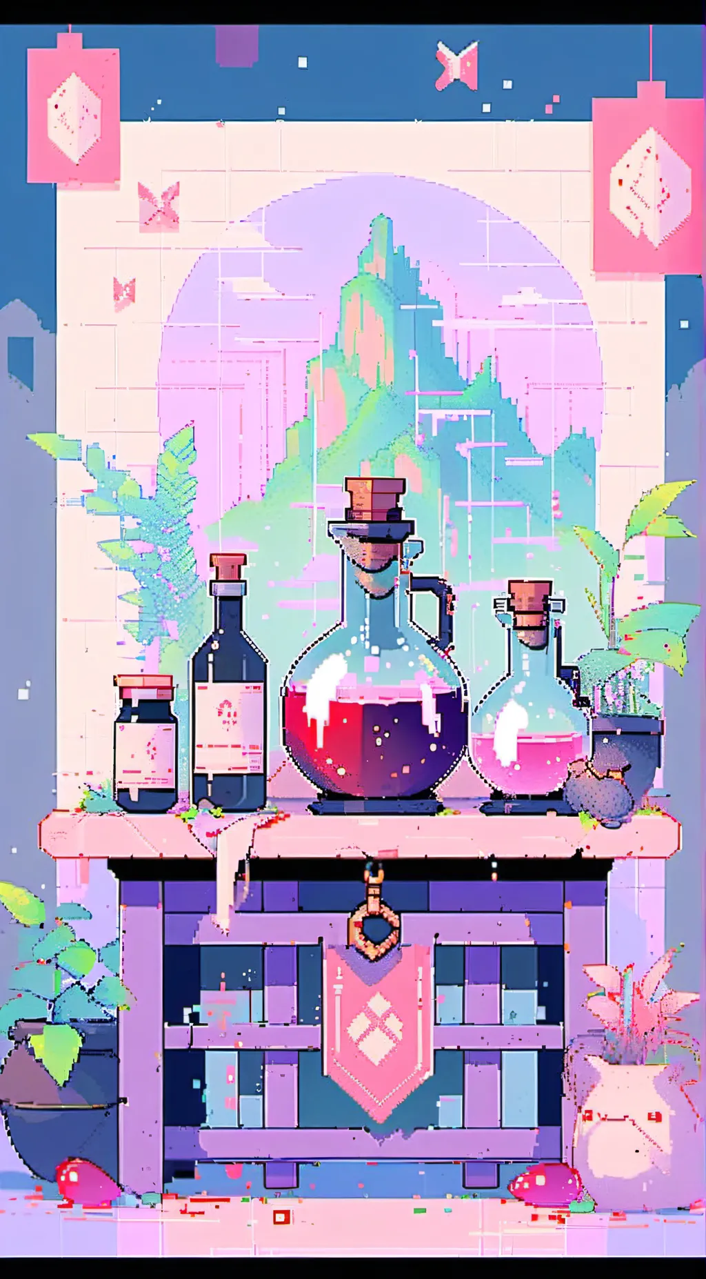 ai character: The potion background