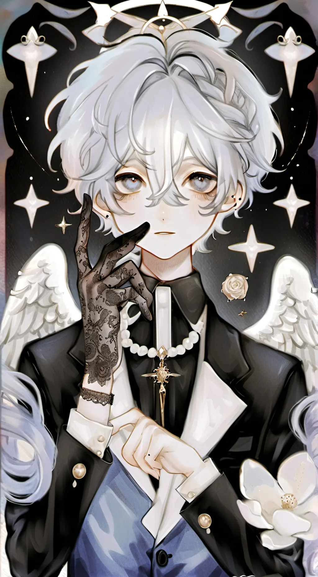 ai character: Ash  background